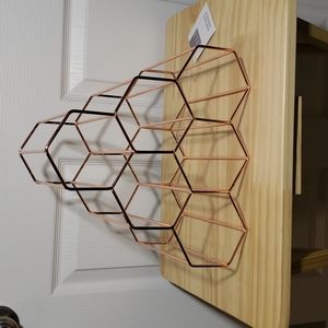 Rose Gold wine rack